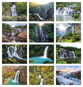 Triumph Calendars Waterfalls Calendar month image