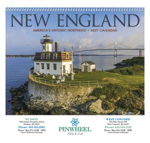 Triumph Calendars New England Calendar cover image
