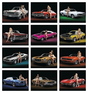 Triumph Calendars American Muscle Calendar month image