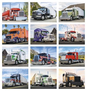 Triumph Calendars Big Rigs Calendar month image