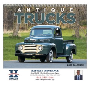 Triumph Calendars Antique Trucks Calendar cover image