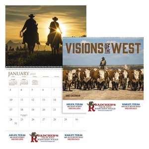 Triumph Calendars Visions of the West Calendar combined image