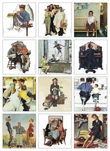 Triumph Calendars The Saturday Evening Post Illustrations by Norman Rockwell Calendar month image