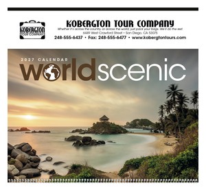 Triumph Calendars World Scenic Calendar cover image