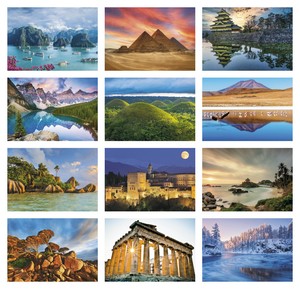 Triumph Calendars World Scenic Calendar month image