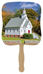 Skinner & Kennedy Little White Church - Pictorial Fan image