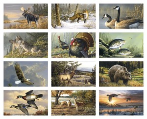 Triumph Calendars Wildlife Art by the Hautman Brothers Calendar month image