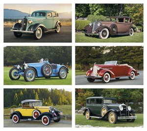 Triumph Calendars Antique Cars Calendar month image