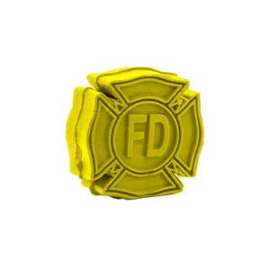 34818 yellow fire department shield image