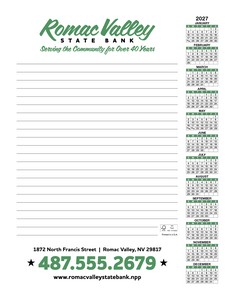 Skinner & Kennedy Scratch Pad Calendar image