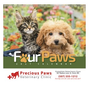 HotLine Products Four Paws Appointment Calendar - Spiral cover image