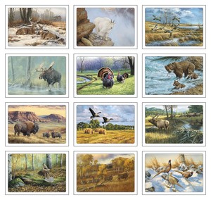 Triumph Calendars Wildlife Art Pocket Calendar month image