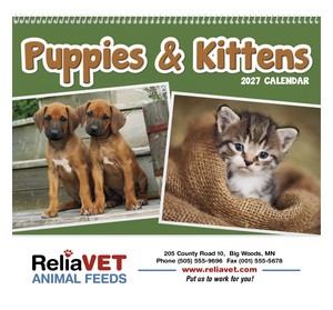 Triumph Calendars Puppies & Kittens Pocket Calendar cover image