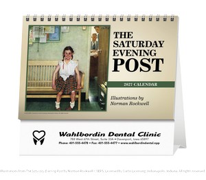 Triumph Calendars The Saturday Evening Post Large Desk Calendar cover image