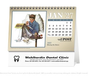 Triumph Calendars The Saturday Evening Post Large Desk Calendar image