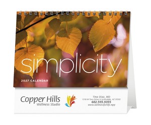 Triumph Calendars Simplicity Large Desk Calendar cover image