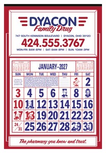 Skinner & Kennedy Apron Calendar image