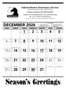 Triumph Calendars Black & White Contractor Memo Calendar image