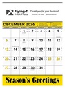 Triumph Calendars Yellow & Black Contractor Memo Calendar image