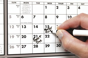 Triumph Calendars Black & White Span-A-Year Laminated w/Marker Calendar image