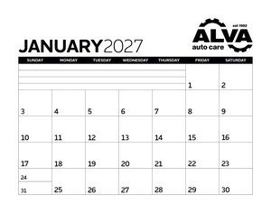 Triumph Calendars Small Monthly Desk Pad - Black & White Calendar image