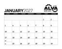 Triumph Calendars Small Monthly Desk Pad - Black & White Calendar image