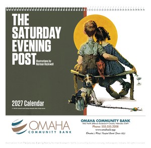 Good Value The Saturday Evening Post Illustrations by Norman Rockwell ? Spiral Calendar cover image