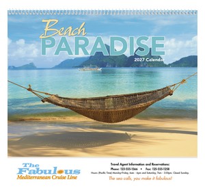 Good Value Beach Paradise - Spiral Calendar cover image
