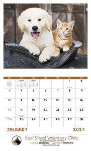 Good Value Baby Farm Animals - Stapled Calendar open image