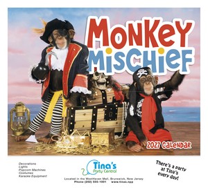 Good Value Monkey Mischief - Stapled Calendar cover image