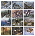 Good Value Wildlife Canvas - Stapled Calendar month image