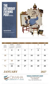 Good Value The Saturday Evening Post Illustrations by Norman Rockwell ? Stapled Calendar open image
