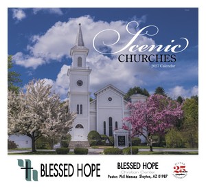 Good Value Scenic Churches - Stapled Calendar cover image