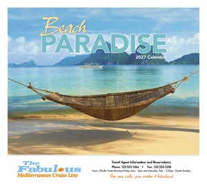 Good Value Beach Paradise - Stapled Calendar cover image