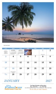 Good Value Beach Paradise - Stapled Calendar open image