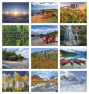 Good Value Canadian National Parks - Stapled Calendar month image