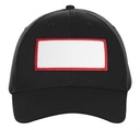7340 Black rectangle red patch