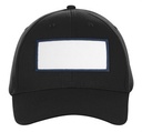 7340 Black rectangle navy patch