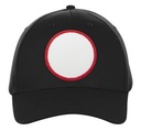 7340 Black circle red patch