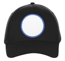 7340 Black circle royal patch