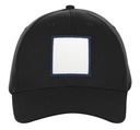 7340 Black square navy patch