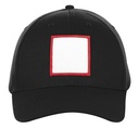 7340 Black square red patch