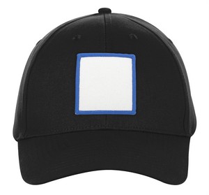 7340 Black square royal patch