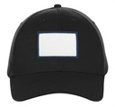 7340 Black small rectangle navy patch