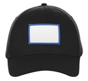 7340 Black small rectangle royal patch