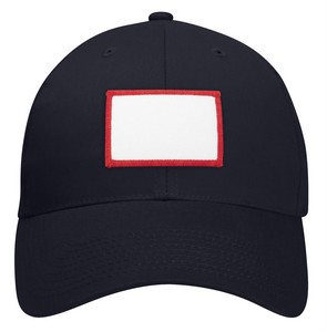 7360 navy small rectangle red patch