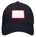 7360 navy small rectangle red patch