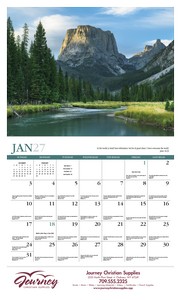 HotLine Products Reflections (Non-Denominational) Appointment Calendar - Stapled open image