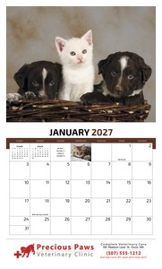 HotLine Products Four Paws Appointment Calendar - Stapled open image