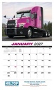 HotLine Products 18-Wheeler Wall Appointment Calendar - Stapled open image